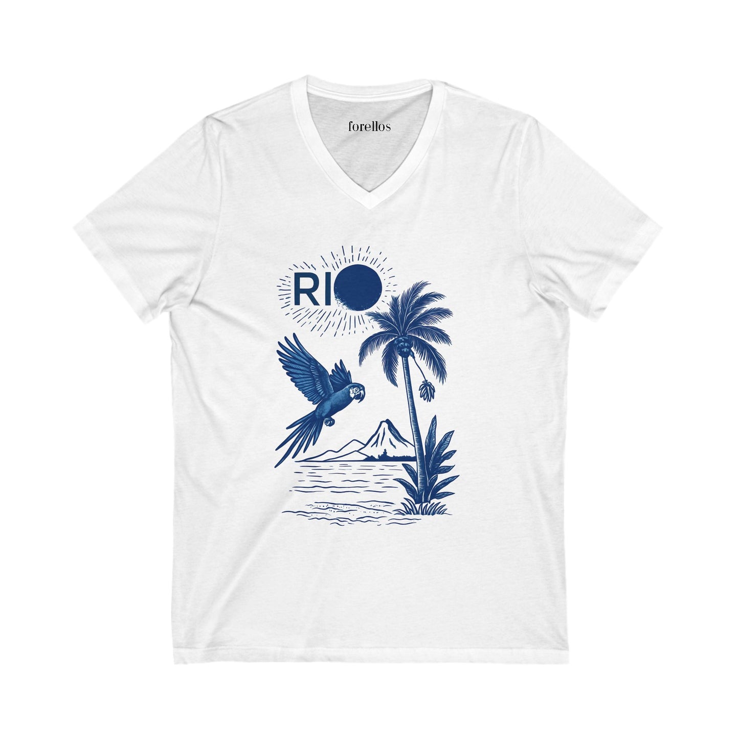 Rio - Blue (V Neck)