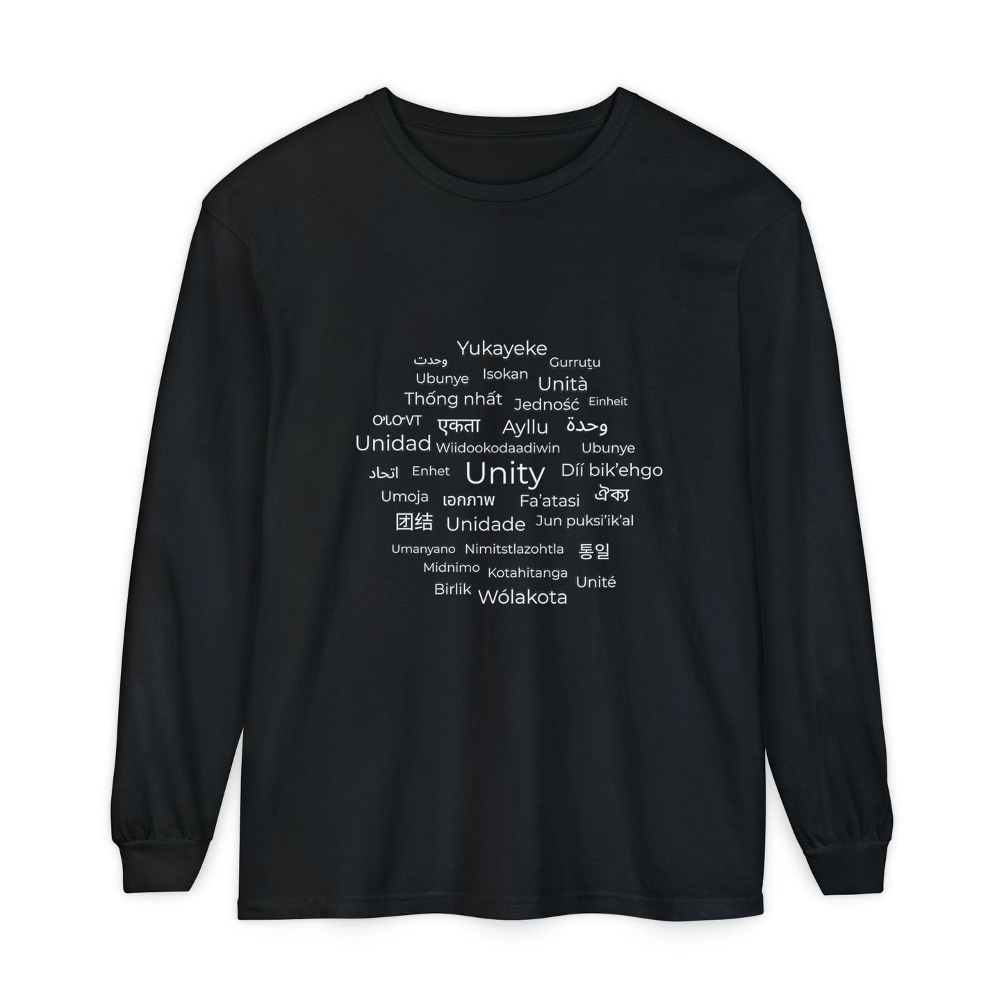 Unity Long Sleeve Shirt – Hope, Peace & Togetherness Statement Tee