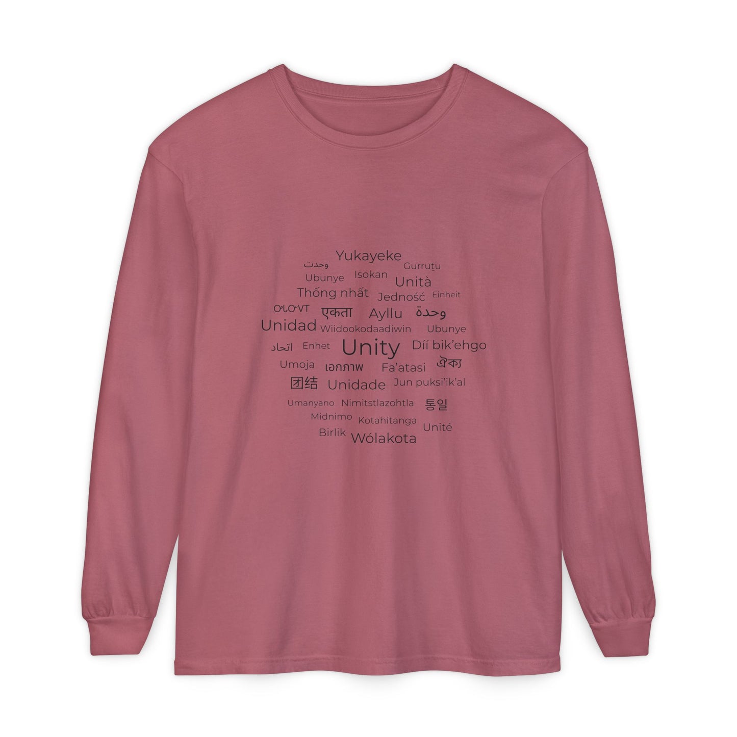 Unity Long Sleeve Shirt – Hope, Peace & Togetherness Statement Tee