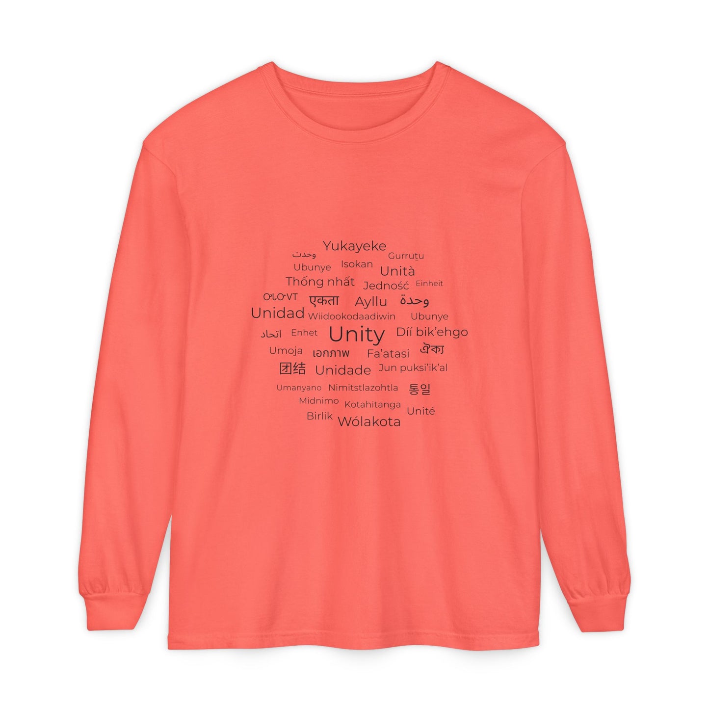 Unity Long Sleeve Shirt – Hope, Peace & Togetherness Statement Tee