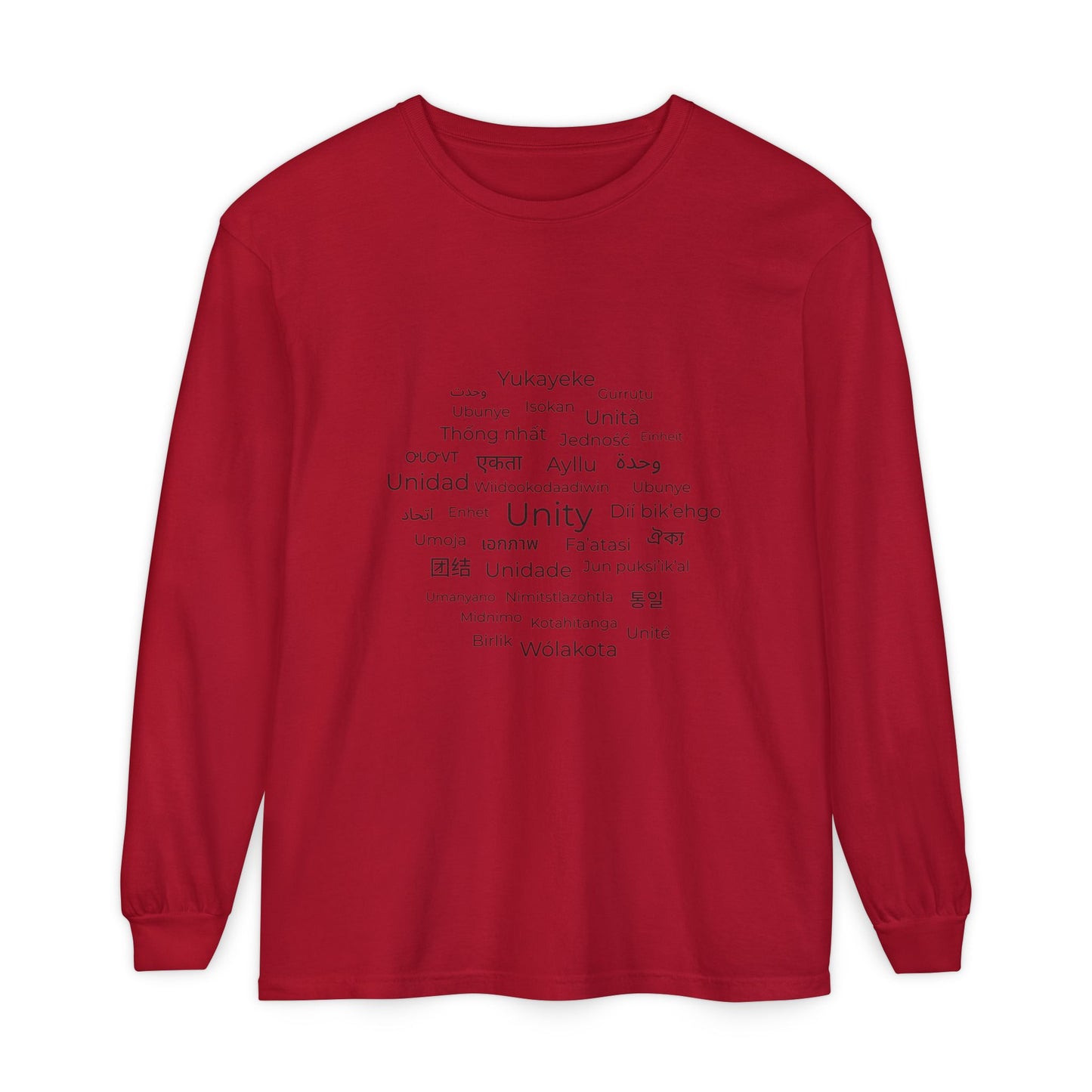 Unity Long Sleeve Shirt – Hope, Peace & Togetherness Statement Tee