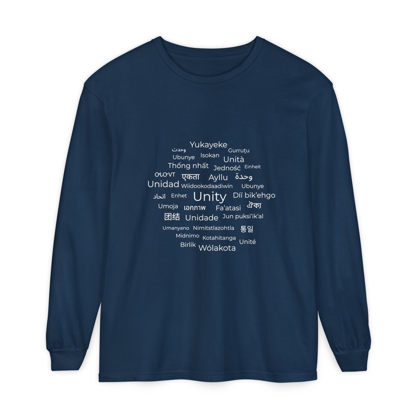 Unity Long Sleeve Shirt – Hope, Peace & Togetherness Statement Tee