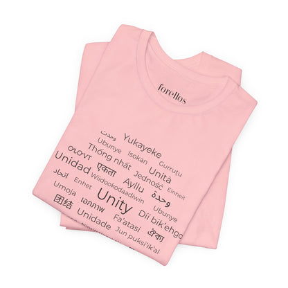 Unity Short Sleeve Shirt – Hope, Peace & Togetherness Statement Tee