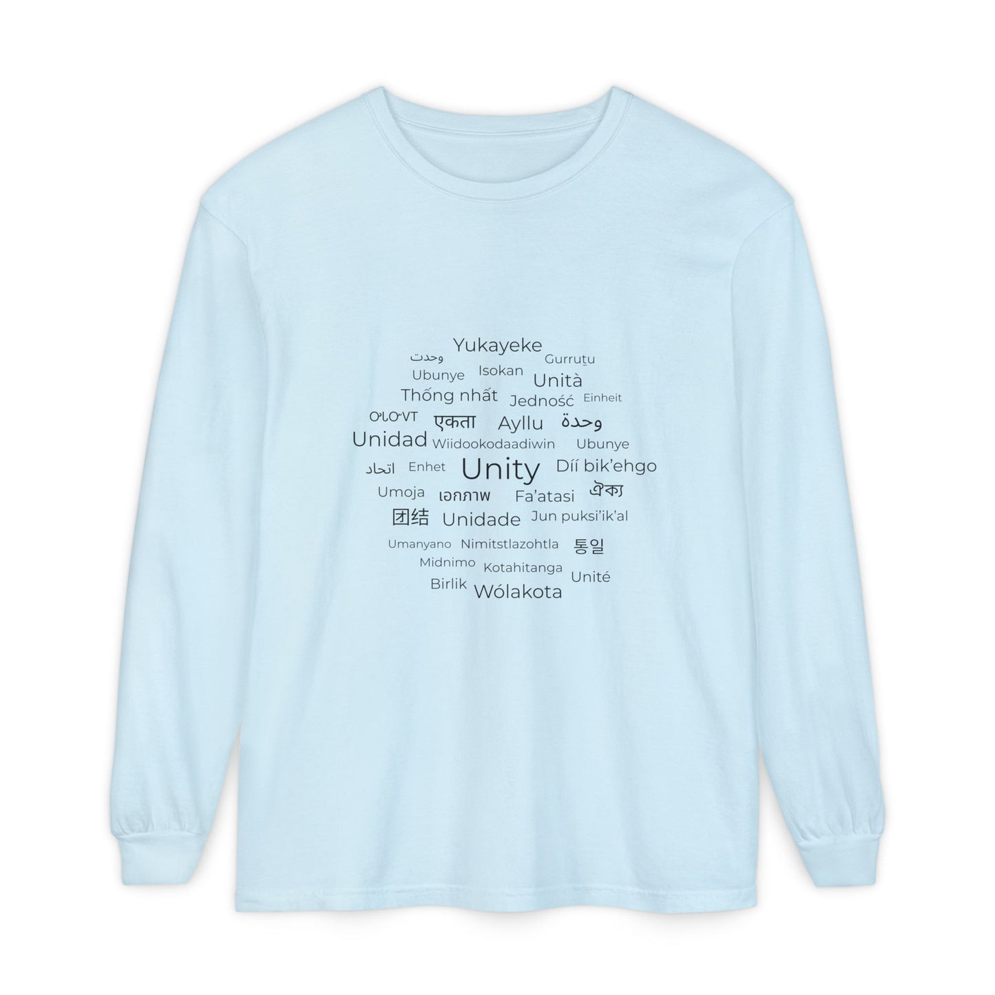 Unity Long Sleeve Shirt – Hope, Peace & Togetherness Statement Tee
