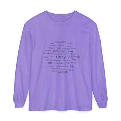 Unity Long Sleeve Shirt – Hope, Peace & Togetherness Statement Tee