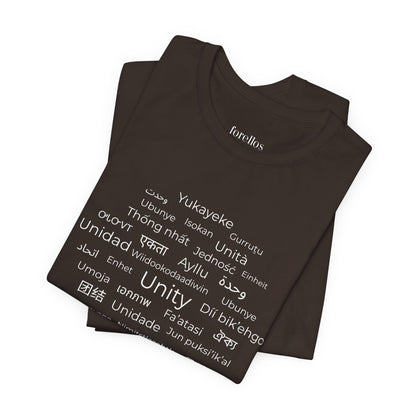 Unity Short Sleeve Shirt – Hope, Peace & Togetherness Statement Tee