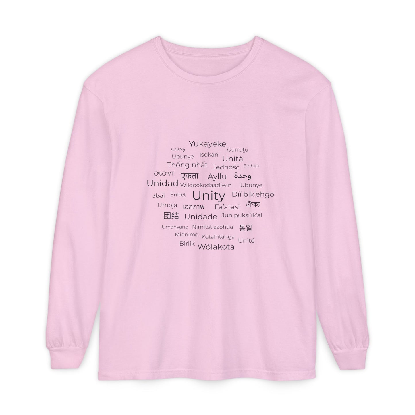 Unity Long Sleeve Shirt – Hope, Peace & Togetherness Statement Tee