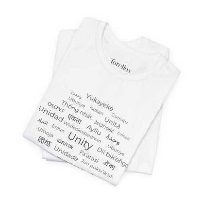 Unity Short Sleeve Shirt – Hope, Peace & Togetherness Statement Tee