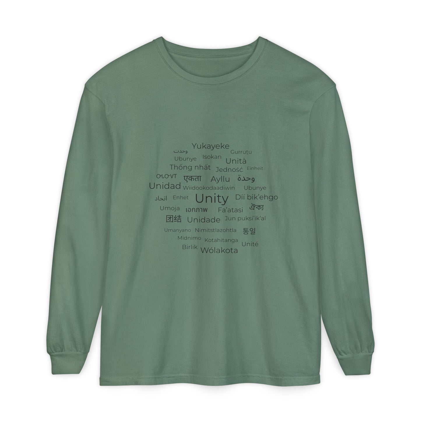Unity Long Sleeve Shirt – Hope, Peace & Togetherness Statement Tee